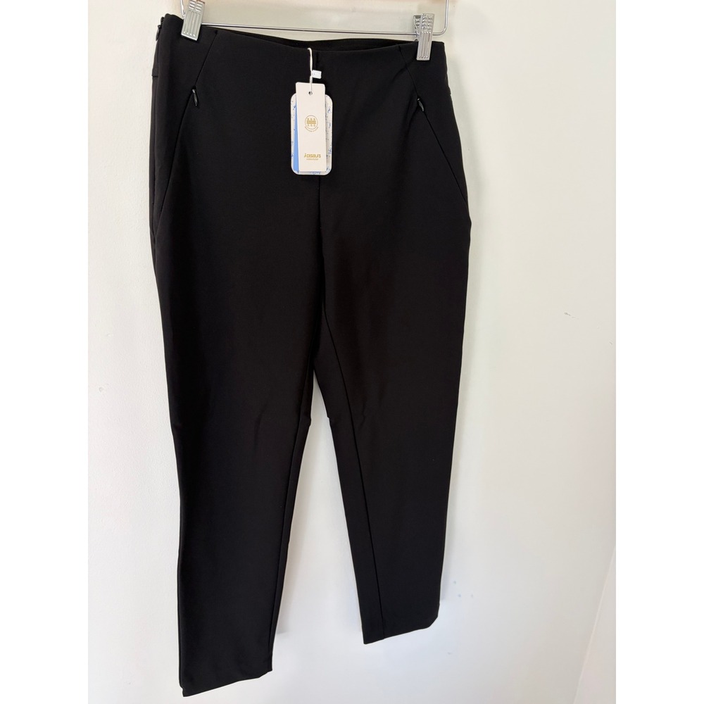 Acegolfs Golf Pants Women Small  Black Golfcore Preppy Slim Fit UPF 50+ Wicking - Picture 2 of 7